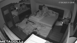 Real Ukrainian new couple fuck hard in their bed live