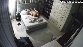 My girlfriend's parents having sex in their bed wildly spy cam record