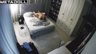 My girlfriend's parents having sex in their bed wildly spy cam record
