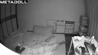 Korean mom masturbates under the sheets