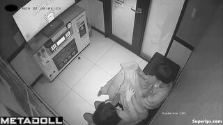 Korean college couple kiss passionately