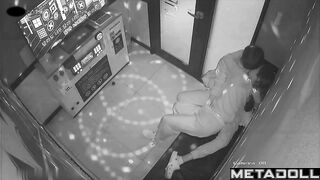 Korean college couple kiss passionately