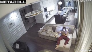Ukrainian milf masturbates watching porn