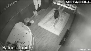 European girl rubs her body to orgasm