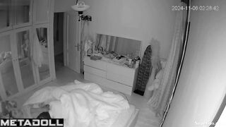 European tattooed couple fucks in their bed