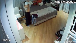 British girl changes her underwear
