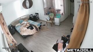 European busty MILF naked in her room