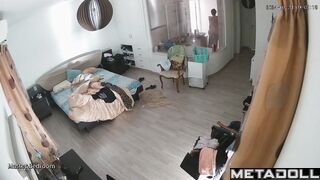 European busty MILF naked in her room