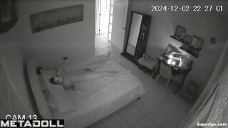 Petite Latina girl rides her husband