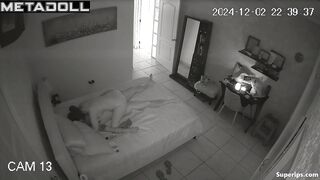 Petite Latina girl rides her husband