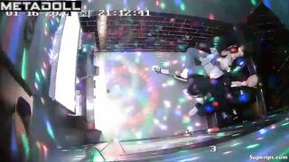 Gorgeous Korean girl in a karaoke