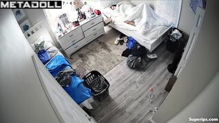 Teenage college girl masturbates