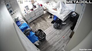 Teenage college girl masturbates