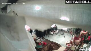 Korean girl takes erotic Christmas photos