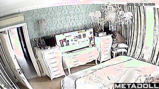 Chubby busty Finnish brunette mom masturbates while watching dancing girls porn