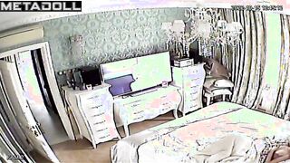 Chubby busty Finnish brunette mom masturbates while watching dancing girls porn