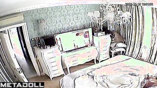 Chubby busty Finnish brunette mom masturbates while watching dancing girls porn