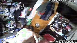 My friend's amazing parents having sex in their messy room real spy cam
