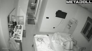 Amazing Turkish newly married couple having sex in their messy room hidden camera