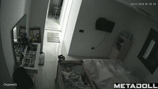 Amazing Turkish newly married couple having sex in their messy room hidden camera
