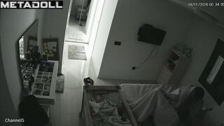 Amazing Turkish newly married couple having sex in their messy room hidden camera