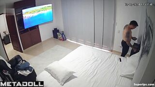 Petite Latina girl rides to orgasm