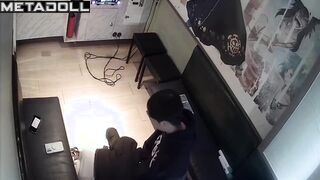 Korean university couple in karaoke