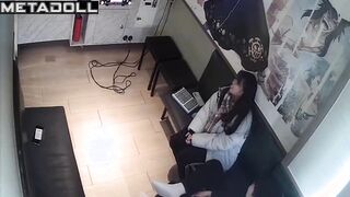 Korean university couple in karaoke