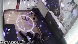 Korean university couple in karaoke