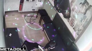 Korean university couple in karaoke