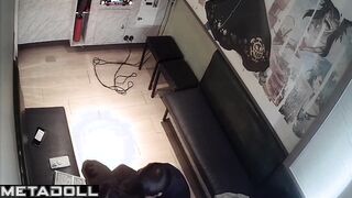 Korean university couple in karaoke