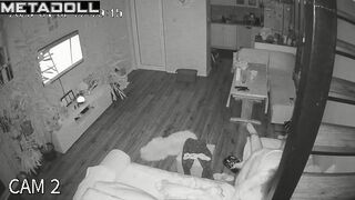 Chunky Estonian brunette mature wife fucks her husband in her daughter’s room spy cam