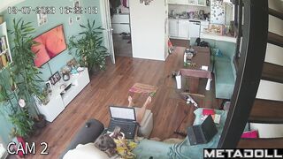 Mature Australian brunette slave changes her wet and dirty panties in the bedroom