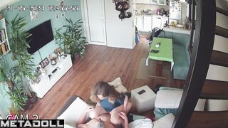 Real amateur Scottish couple fuck until they fall asleep voyeur cam