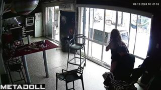 Slut Ukrainian brunette woman forces her husband to cum hidden camera