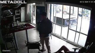 Slut Ukrainian brunette woman forces her husband to cum hidden camera