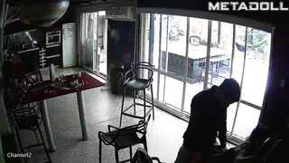 Slut Ukrainian brunette woman forces her husband to cum hidden camera