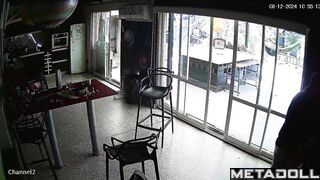 Slut Ukrainian brunette woman forces her husband to cum hidden camera