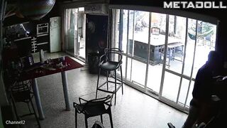 Slut Ukrainian brunette woman forces her husband to cum hidden camera