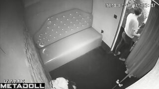 Innocent British brunette mom forces her husband to fuck live