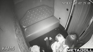 Innocent British brunette mom forces her husband to fuck live