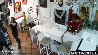 Naughty naked American brunette mature mom gets fucked brutally hidden IP cam