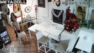 Naughty naked American brunette mature mom gets fucked brutally hidden IP cam