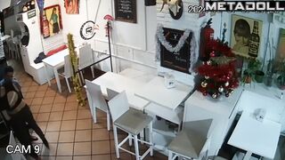 Naughty naked American brunette mature mom gets fucked brutally hidden IP cam