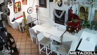 Naughty naked American brunette mature mom gets fucked brutally hidden IP cam