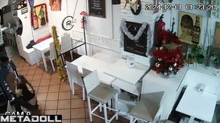 Naughty naked American brunette mature mom gets fucked brutally hidden IP cam