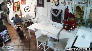 Naughty naked American brunette mature mom gets fucked brutally hidden IP cam