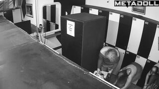 Zagreb office staff change clothes in their locker room