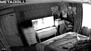 Skinny Canadian brunette babysitter fingers her pussy while thinking about small tits porn