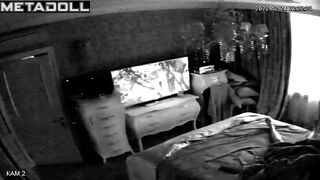 Skinny Canadian brunette babysitter fingers her pussy while thinking about small tits porn
